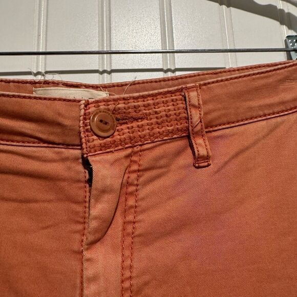 Anthropologie Slim Chino Pants Orange Size 32 - Picture 4 of 7